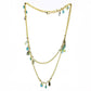 3W1537 - Gold Brass Necklace with Synthetic Jade in Emerald-1