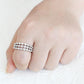 3W1595 - Rhodium Brass Ring with AAA Grade CZ  in Clear-1