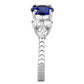 3W1601 - Rhodium Brass Ring with AAA Grade CZ  in London Blue-4
