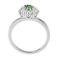 3W1604 - Rhodium Brass Ring with Synthetic in Emerald-2