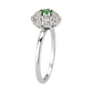 3W1604 - Rhodium Brass Ring with Synthetic in Emerald-3