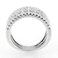 3W1606 - Rhodium Brass Ring with AAA Grade CZ in Clear-2
