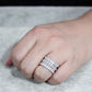 3W1606 - Rhodium Brass Ring with AAA Grade CZ in Clear-4