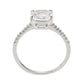 3W1636 - Rhodium Brass Ring with AAA Grade CZ in Clear-2