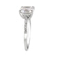 3W1636 - Rhodium Brass Ring with AAA Grade CZ in Clear-3