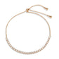 3W1642 - Rose Gold Brass Bracelet with AAA Grade CZ in Clear-3