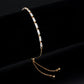 3W1654 - Rose Gold Brass Bracelet with AAA Grade CZ in Clear-0