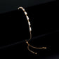3W1657 - Rose Gold Brass Bracelet with AAA Grade CZ in Clear-0
