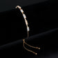 3W1660 - Rose Gold Brass Bracelet with AAA Grade CZ in Clear-0