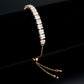 3W1672 - Rose Gold Brass Bracelet with AAA Grade CZ in Clear-0