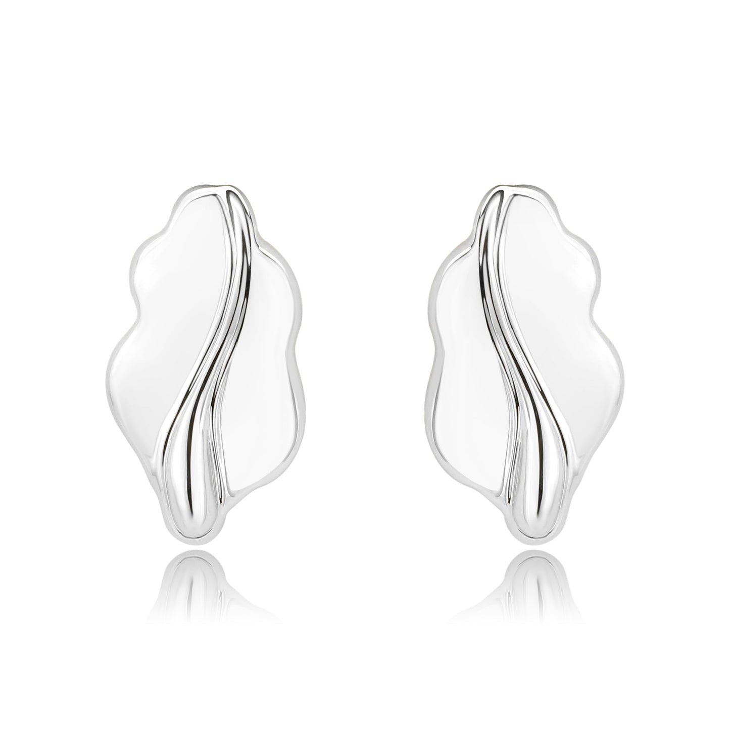 3W1733 - Imitation Rhodium Brass Earring with NoStone in No Stone-0