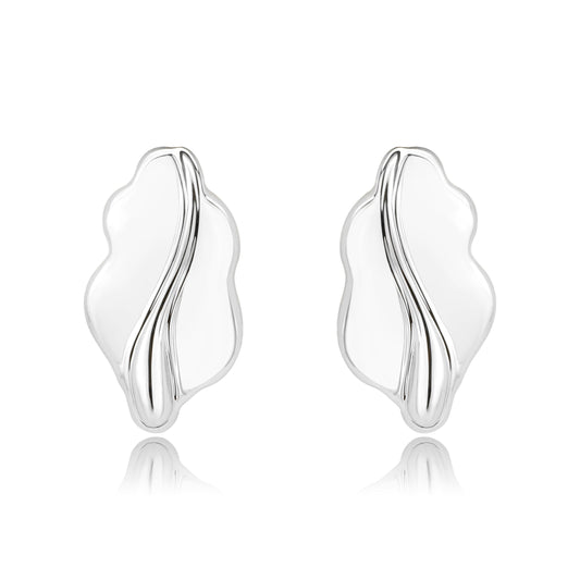 3W1733 - Imitation Rhodium Brass Earring with NoStone in No Stone-0