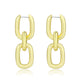 3W1736G - Flash Gold Brass Earring with NoStone in No Stone-0