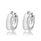 3W1737 - Imitation Rhodium Brass Earring with Epoxy in No Stone-0
