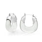 3W1738 - Imitation Rhodium Brass Earring with Synthetic in Clear-0