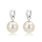 3W1741 - Imitation Rhodium Brass Earring with Synthetic in White-0