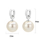 3W1741 - Imitation Rhodium Brass Earring with Synthetic in White-1