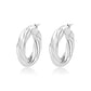 3W1743 - Imitation Rhodium Brass Earring with NoStone in No Stone-0