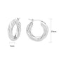 3W1743 - Imitation Rhodium Brass Earring with NoStone in No Stone-1