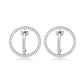 3W1744 - Imitation Rhodium Brass Earring with AAA Grade CZ in Clear-0