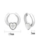 3W1747 - Imitation Rhodium Brass Earring with Top Grade Crystal in Clear-1
