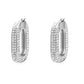 3W1748 - Imitation Rhodium Brass Earring with Top Grade Crystal in Clear-0