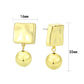 3W1750G - Flash Gold Brass Earring with NoStone in No Stone-2
