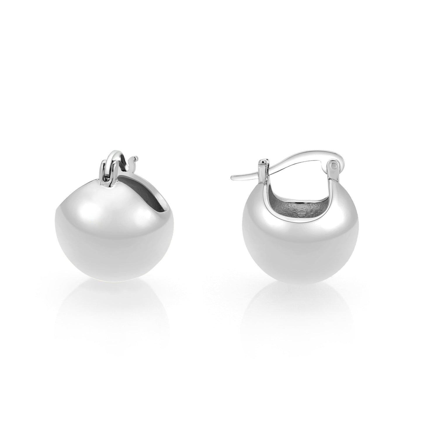 3W1753 - Imitation Rhodium Brass Earring with NoStone in No Stone-0