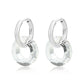 3W1754 - Imitation Rhodium Brass Earring with Synthetic in Clear-2