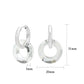 3W1754 - Imitation Rhodium Brass Earring with Synthetic in Clear-0