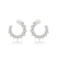 3W1758 - Imitation Rhodium Brass Earring with AAA Grade CZ in Clear-2