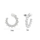 3W1758 - Imitation Rhodium Brass Earring with AAA Grade CZ in Clear-0