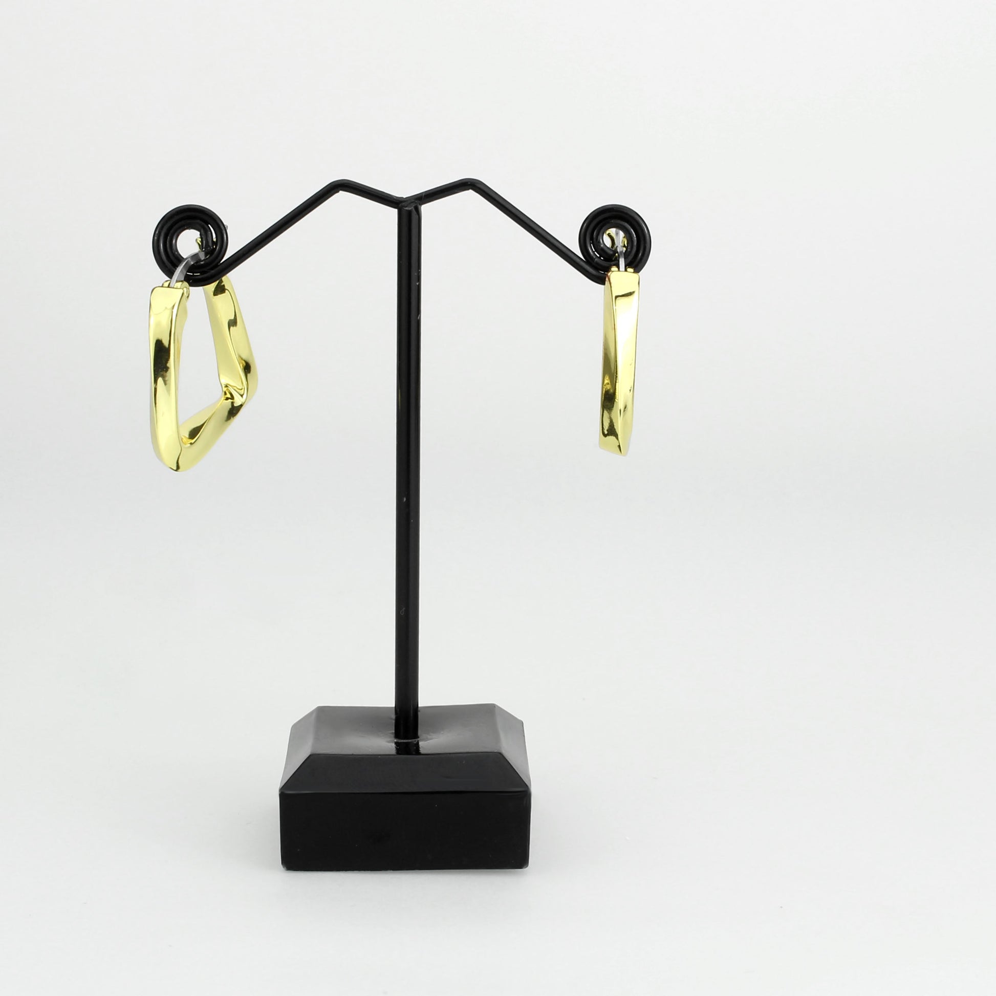 3W1759G - Flash Gold Brass Earring with NoStone in No Stone-1