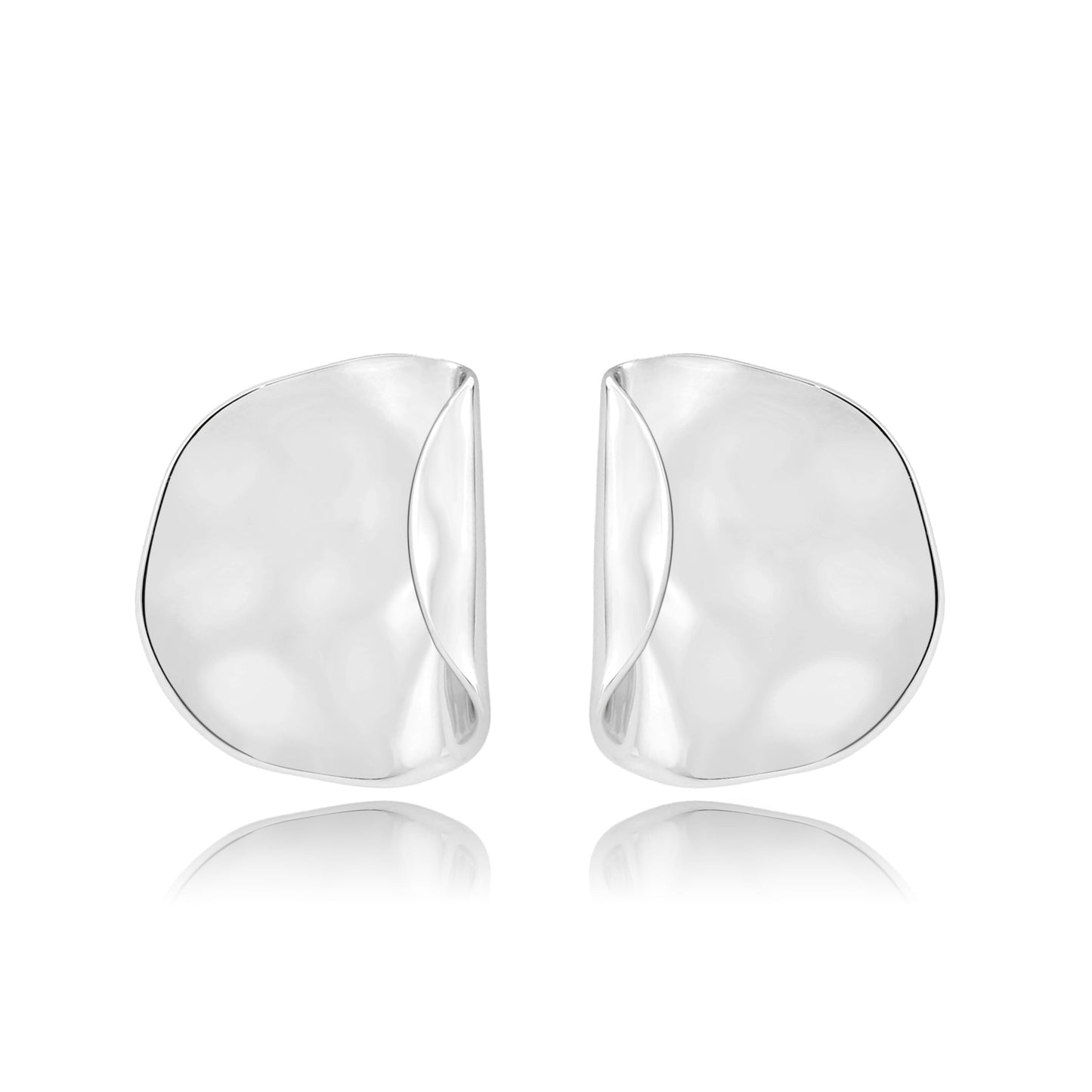 3W1760 - Imitation Rhodium Brass Earring with NoStone in No Stone-2