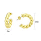 3W1761G - Flash Gold Brass Earring with NoStone in No Stone-0