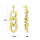 3W1762G - Flash Gold Brass Earring with NoStone in No Stone-2