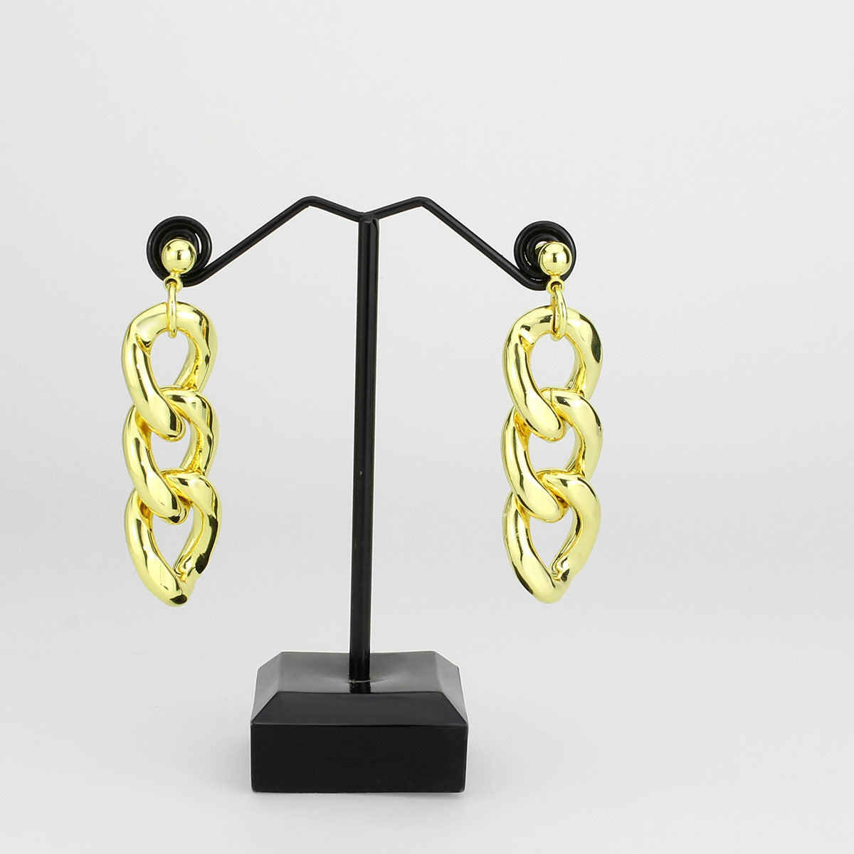 3W1762G - Flash Gold Brass Earring with NoStone in No Stone-1