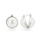 3W1764 - Imitation Rhodium Brass Earring with Synthetic in White-0