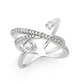 3W1766 - Imitation Rhodium Brass Ring with AAA Grade CZ in Clear-4