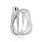 3W1766 - Imitation Rhodium Brass Ring with AAA Grade CZ in Clear-2