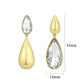 3W1767G - Flash Gold Brass Earring with Top Grade Crystal in Clear-1