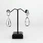 3W1767 - Imitation Rhodium Brass Earring with Top Grade Crystal in Clear-1