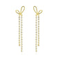 3W1768G - Flash Gold Brass Earring with Top Grade Crystal in Clear-0