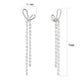 3W1768 - Imitation Rhodium Brass Earring with Top Grade Crystal in Clear-0