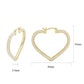 3W1782 - Flash Gold Brass Earring with Synthetic in White-1