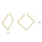 3W1786 - Flash Gold Brass Earring with Synthetic in White-1