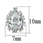 3W386 - Rhodium Brass Earrings with AAA Grade CZ  in Clear-1
