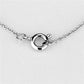 3W407 - Rhodium Brass Necklace with Top Grade Crystal  in Clear-2