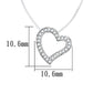 3W420 - Rhodium Brass Necklace with AAA Grade CZ  in Clear-1