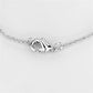 3W437 - Rhodium Brass Necklace with AAA Grade CZ  in Clear-2